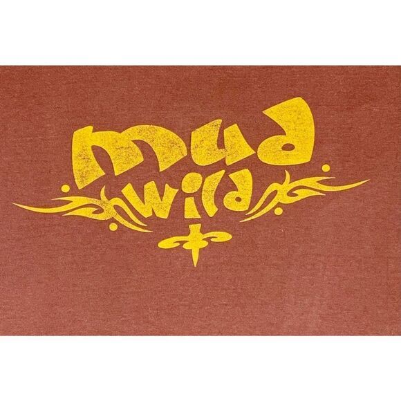 Vintage Mud Wild T-Shirt Brown XL Mudding Jeep Truck Off Road Single Stitch - Picture 4 of 9